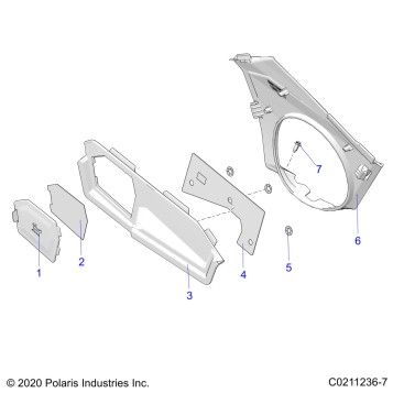 BODY, CLOSE OFF PANEL and ACCESS PANEL - A24SHR57AM (C0211236-7)