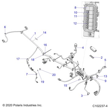 ELECTRICAL, HARNESS - A21SDA57A5 (C102237-4)