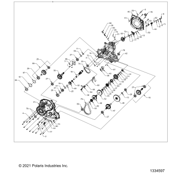 DRIVE TRAIN, MAIN GEARCASE - A25SXM95AL (1334597)