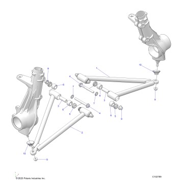 SUSPENSION, A-ARM and STRUT MOUNTING - A26SEA50B1/B4 (C102789)