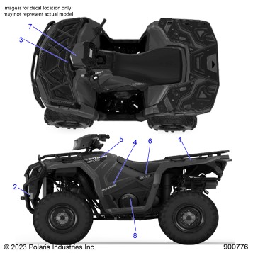 BODY, DECALS GRAPHIC - A24SEK57A4 (900776)