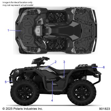 BODY, DECALS GRAPHIC - A26SEE50B1/B4 (901913)