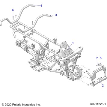 CHASSIS, FRAME - A22SEK57AD (C0211225-1)