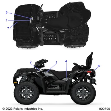 BODY, DECALS GRAPHIC - A24SYE85AL (900700-01)