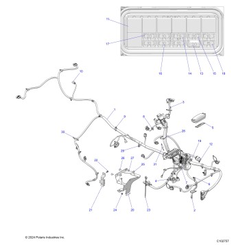 ELECTRICAL, MAIN WIRE HARNESS - A22SEK57AD (C102757)