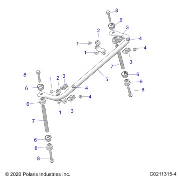 SUSPENSION, STABILIZER BAR - A23SVA85A3 (C0211315-4)