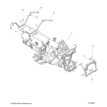 CHASSIS, FRAME - A26SEE50B1/B4 (C102822)