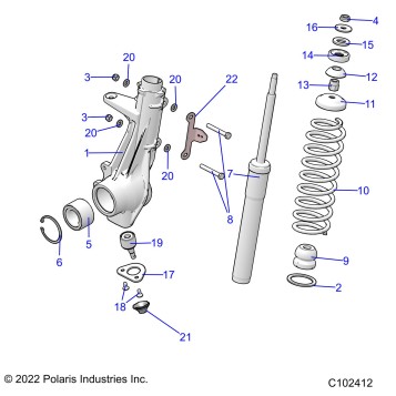 SUSPENSION, FRONT STRUT - A24SEG50B1/B3 (C102412)