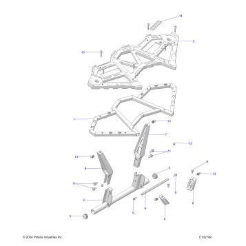 BODY, REAR RACK - A25SVA85A4 (C102749)