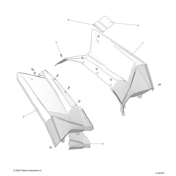 BODY, REAR CAB AND HEAT SHIELDS - A25SGE95AT (C102767)
