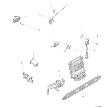 ELECTRICAL, SWITCHES, SENSORS, ECU and CONTROL MODULES - A25SVA85A4 (C102755)