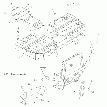 BODY, FRONT RACK and BRUSHGUARD - A14YN8EAJ/EAT (49MVBRUSHGRD12SP850)