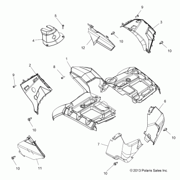 BODY, FRONT CAB - A14YN8EAJ/EAT (49MVCAB14SP850)