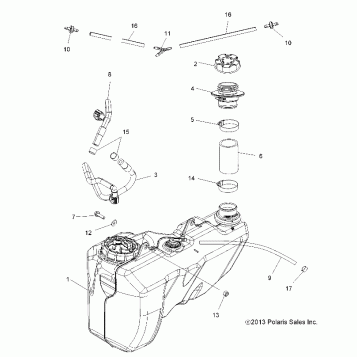 BODY, FUEL TANK, MAIN - A14YN8EAJ/EAT (49MVFUEL14SP850)