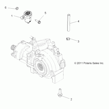 DRIVE TRAIN, GEARCASE MOUNTING, FRONT - A14YN8EAJ/EAT (49MVGEARCASEMTG12SP850)