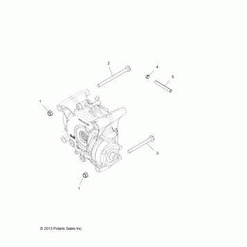 DRIVE TRAIN, GEARCASE MOUNTING, REAR - A14YN8EAJ/EAT (49MVGEARCASEMTG14850WV)