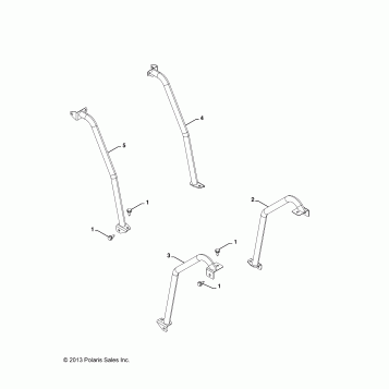 BODY, ROLLBAR and FOOTWELL TUBES - A14YN8EAJ/EAT (49MVROLLBAR14850WV)