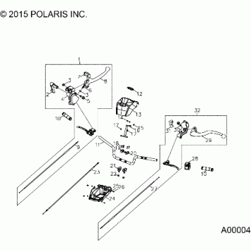 STEERING, HANDLEBAR - A16YAF11AA (A00004)