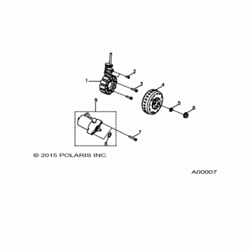 ENGINE, STATOR and STARTING MOTOR - A21YAF11B5 (A00007)