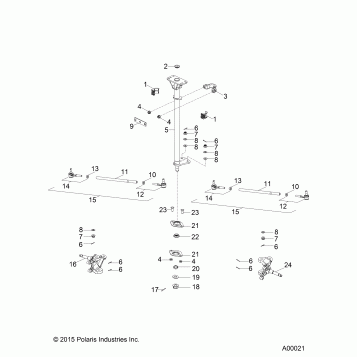 STEERING, STEERING POST and TIE RODS - A25YPA20A4 (A00021)