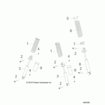 SUSPENSION, SHOCKS - A17YAK05A4/A6 (A00026)
