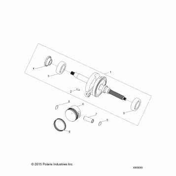 ENGINE, CRANKSHAFT and PISTON - A21YAF11B5 (A00034)