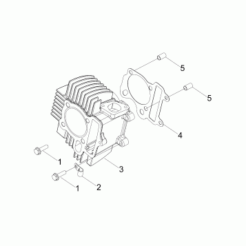ENGINE, CYLINDER - A16YAK09AF (49ATVCYLINDER07OTLW90)