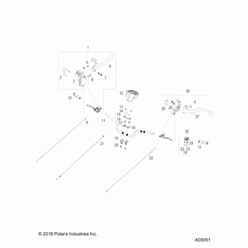 STEERING, HANDLEBAR - A22YAK11B6/B7 (A00051)