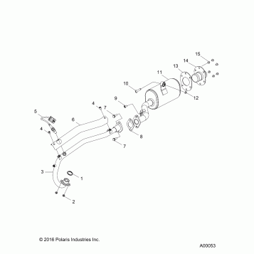 ENGINE, EXHAUST - A21YAF11B5 (A00053)