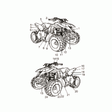BODY, DECALS - A19YAK05B7/B6 (A00065)