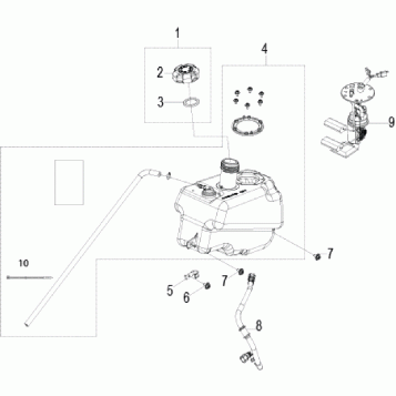BODY, FUEL TANK and HOSES - A21YAF11B5 (A00067)