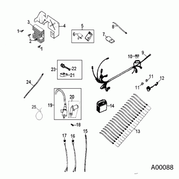 ELECTRICAL PARTS - A25YPA20A4 (A00088)