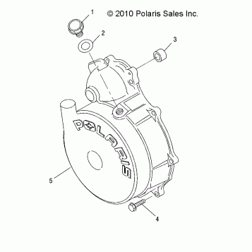 ENGINE, FLYWHEEL COVER - A12MH50FF/FX/FY (49RGRFLYWHEELCVR11500EFI)