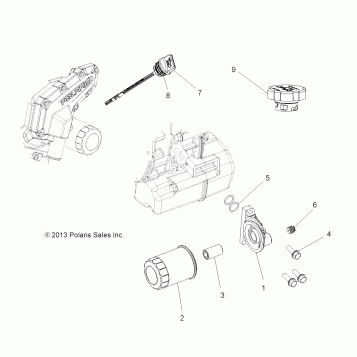 ENGINE, OIL FILTER and DIPSTICK - A17DAA57A5 (49RGROILFILTER14570)