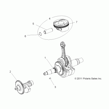 ENGINE, CRANKSHAFT, PISTON and BALANCE SHAFT - A19SJE57BH (49RGRPISTON12RZR570)