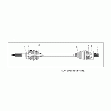 DRIVE TRAIN, REAR DRIVE SHAFT - A17DCE87AU (49RGRSHAFTDRVRR13900XP)
