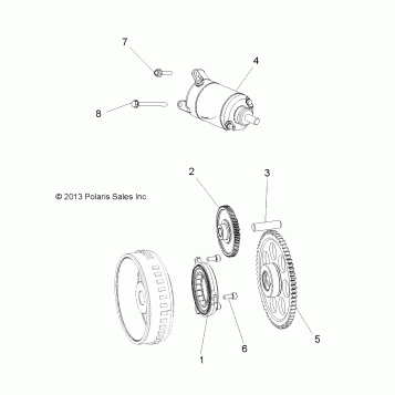 ENGINE, STARTER DRIVE - A14MH5EAA/EAC/EAJ (49RGRSTARTINGMTR14570)