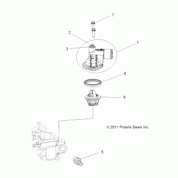 ENGINE, THERMOSTAT and COVER - A16SWE57A1/A7 (49RGRTHERMO12RZR570)