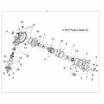 DRIVE TRAIN, FRONT GEARCASE - A12MH50FF/FX/FY (49RGRTRANSINTL1332956)
