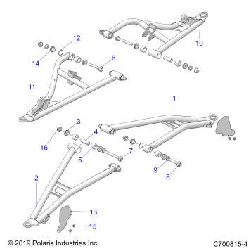 SUSPENSION, FRONT CONTROL ARMS - G22GXE99AL/BL (C700815-4)