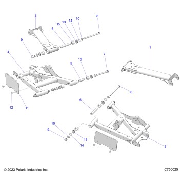 SUSPENSION, REAR CONTROL ARMS - G24GAP99 (C750025)