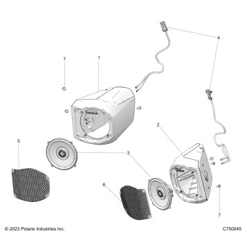 ELECTRICAL, AUDIO, FRONT SPEAKER - G24GMP99 (C750045)