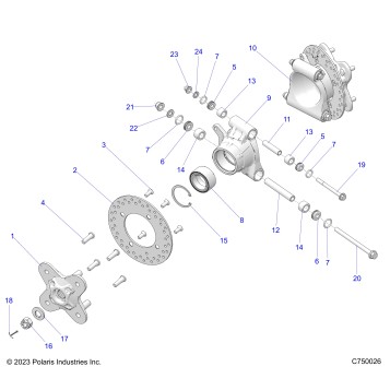 SUSPENSION, REAR CARRIER - G24GAP99 (C750026)