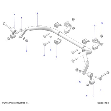 SUSPENSION, REAR STABILIZER BAR