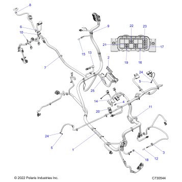 ELECTRICAL, WIRE HARNESS - G23GXE99A/99B (C730544)