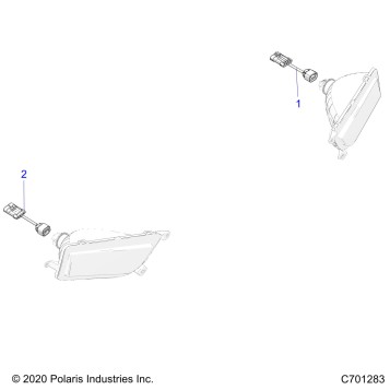 ELECTRICAL, HEADLIGHT HARNESS - G22GAE99A4 (C701283)