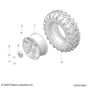 WHEELS, FRONT - G22GAJ99AP/BP (C0701798-1)