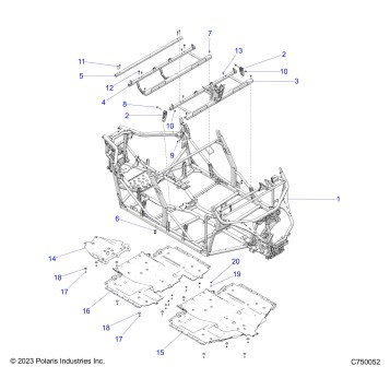 CHASSIS, MAIN FRAME - G24GMP99 (C750052)