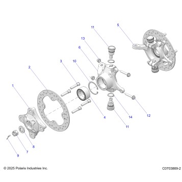 SUSPENSION, FRONT HUB