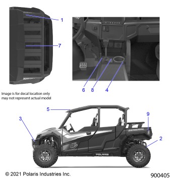 BODY, DECALS, WARNING - G22GMK99AR/BR (900158-1)